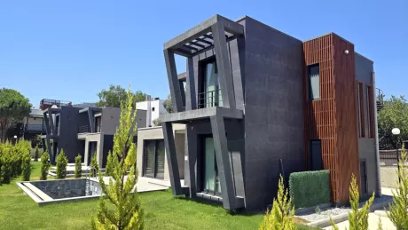 Меблированная вилла 3+1 в Бодруме с частным бассейном и дизайнерским интерьером